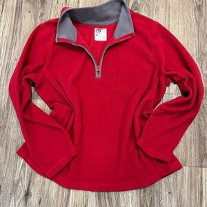 Old Navy Red Fleece Pullover